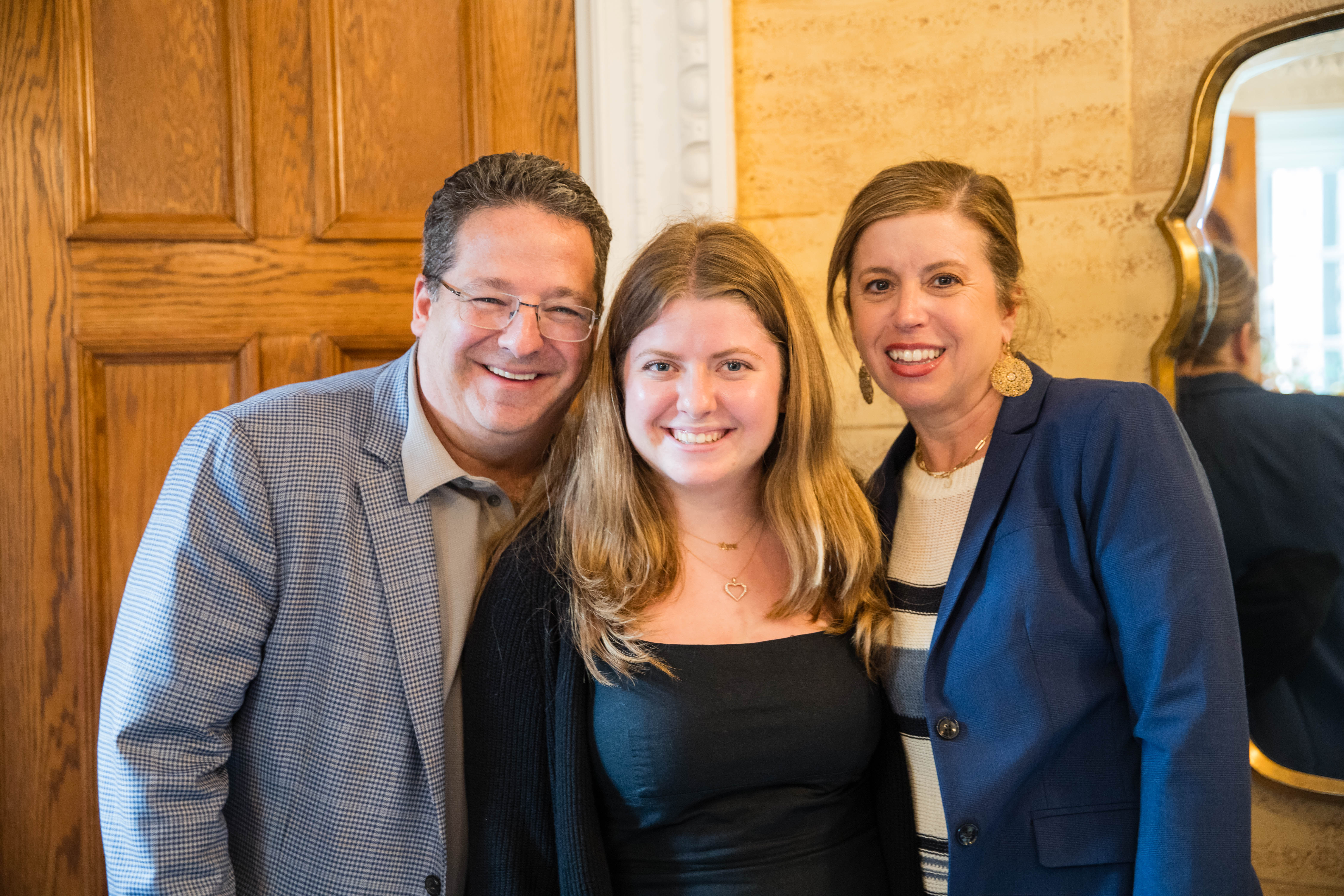 Family attends an Emory event